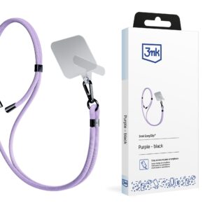Smartphone Lanyard 3mk EasyClip – violetinė -- Cell phone cases and covers