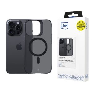 3mk Smoke MagCase su MagSafe, skirtas iPhone 15 Pro – pusiau permatomas
