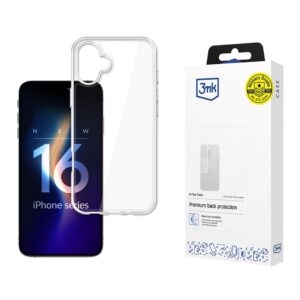 3mk šarvų dėklas, skirtas iPhone 16 Plus – skaidrus