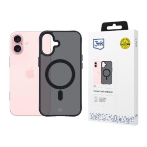 3mk Smoke MagCase su MagSafe iPhone 16 - pusiau permatomas