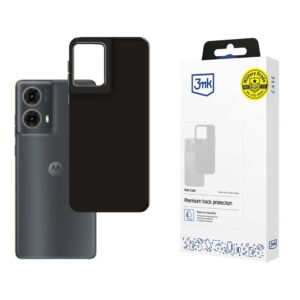 3mk matinis dėklas, skirtas Motorola Moto G85 – juodas -- Motorola Moto G85