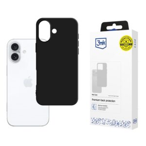 3mk matinis dėklas, skirtas iPhone 16 Plus – juodas