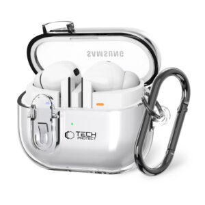 Tech-Protect FlexAir dėklas Buds 3/3 Pro – skaidrus -- Samsung Galaxy Buds 3