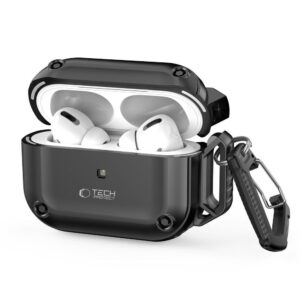 Tech-Protect Rough Hook dėklas AirPods Pro 1/2 – juodas -- AirPods Pro / AirPods Pro 2