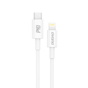 Dudao L6X USB-C - Lightning PD 20W 1m laidas - baltas