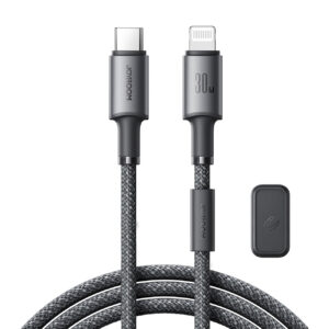 Joyroom S-A50 Unlimited Series 30W USB-C - Lightning laidas su magnetiniu organizatoriumi 1.2m - pilkas
