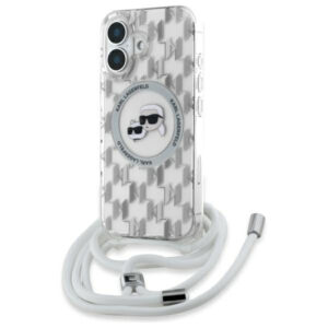 Karl Lagerfeld MagSafe dėklas iPhone 16 – skaidrus