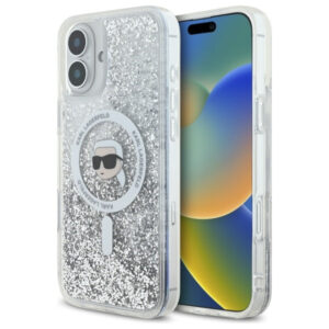 Karl Lagerfeld MagSafe dėklas iPhone 16 – skaidrus