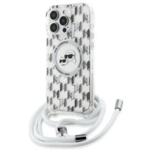 Karl Lagerfeld MagSafe dėklas iPhone 16 Pro Max – skaidrus