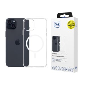 3mk Clear MagCase, skirtas Apple iPhone 15 - skaidrus