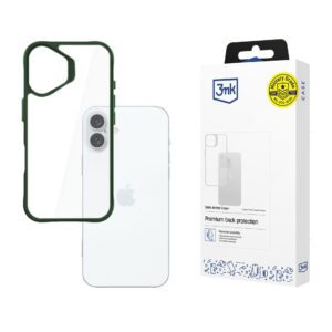 3mk Satin Armor Case+ žalia spalva Apple iPhone 16 Plus - skaidri -- iPhone 16 Plus