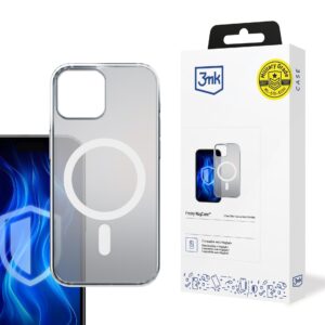 3mk Frosty MagCase White, skirtas Apple iPhone 15 - baltas