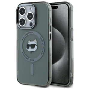 Karl Lagerfeld MagSafe dėklas iPhone 15 Pro – juodas
