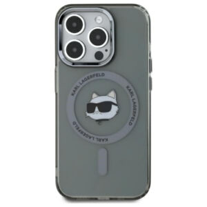 Karl Lagerfeld MagSafe dėklas iPhone 15 Pro Max – juodas