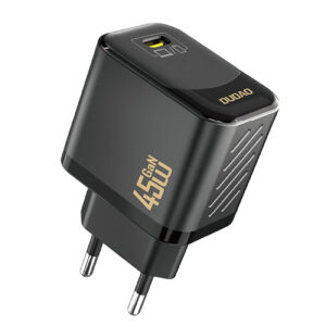 Dudao A28 45W GaN USB-C sieninis įkroviklis - juodas