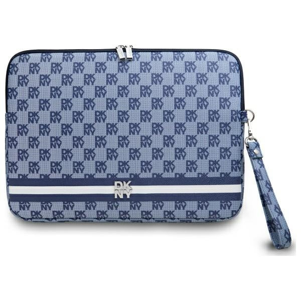 DKNY Sleeve Checkered Pattern Printed Stripes 14" nešiojamojo kompiuterio dėklas - mėlynas -- Laptop Bags