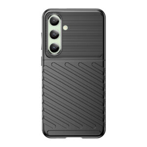 TPU dėklas Samsung Galaxy S24 FE – Thunder Case, juodas