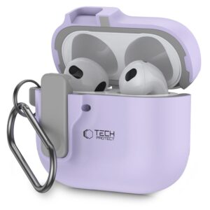 Tech-Protect Slim Hook dėklas AirPods 4 – violetinis -- AirPods 4