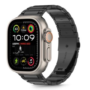 Tech-Protect nerūdijančio plieno apyrankė Apple Watch 44/45/46/49 mm – juoda -- Apple Watch 44
