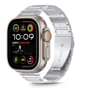 Tech-Protect nerūdijančio plieno apyrankė Apple Watch 44/45/46/49 mm – sidabrinė -- Apple Watch 44