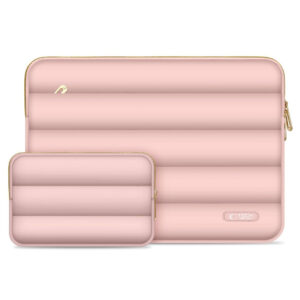 Tech-Protect Puffy nešiojamojo kompiuterio krepšys 13-14 - Rožinis -- Laptop Bags
