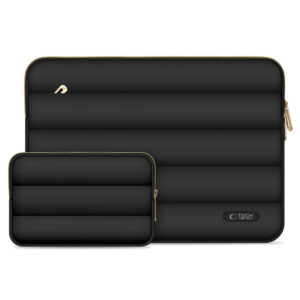 Tech-Protect Puffy 15-16 nešiojamojo kompiuterio krepšys - Juodas -- Laptop Bags