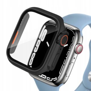 Tech-Protect Defense360 dėklas Apple Watch 46 mm – juodas/oranžinis -- Apple Watch 10 46 mm
