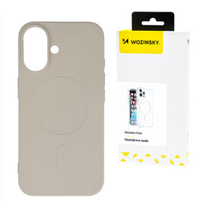 Wozinsky silikoninis MagSafe dėklas Galaxy S25 Ultra – smėlio
