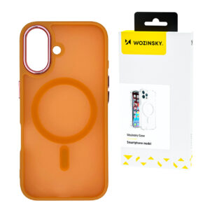 Wozinsky MagSafe dėklas Samsung Galaxy S24 FE – oranžinis