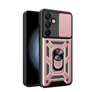 Hybrid Armor Camshield dėklas Galaxy A26 – rožinis
