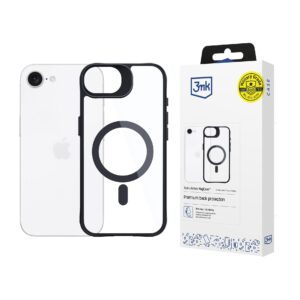 3mk Satin Armor MagCase, skirtas Apple iPhone 16e / SE 4 - skaidrus