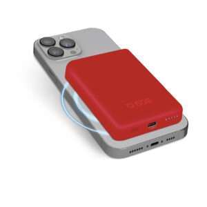 SBS išorinė baterija TEBB5000MAG1CR 5000 mAh suderinama su MagSafe - raudonas