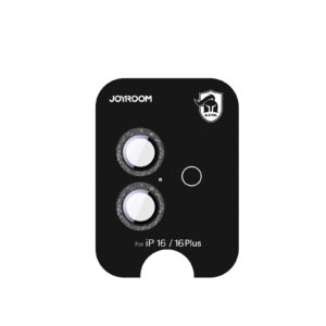 Joyroom kameros lęšių stiklas iPhone 16/16 Plus – juodas
