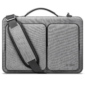 15-16 Tech-Protect Defender Bag Nešiojamojo Kompiuterio Krepšys - Pilkas -- Laptop Bags