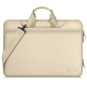 15-16 Tech-Protect Pocket Nešiojamojo Kompiuterio Krepšys - Smėlio -- Laptop Bags