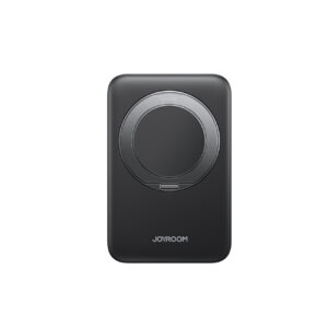 Joyroom išorinė baterija JR-PBM12 10000mAh 22.5W suderinama su MagSafe, 15W belaidis įkrovimas, su žiedo stovu - juodas
