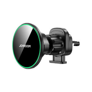Joyroom JR-ZS412 automobilinis oro grotelių laikiklis su Qi2 15W įkrovikliu juodas