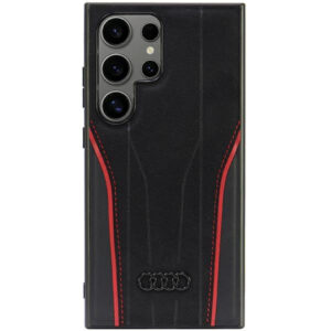 Audi odinis MagSafe dėklas S24 Ultra – juodai raudonas