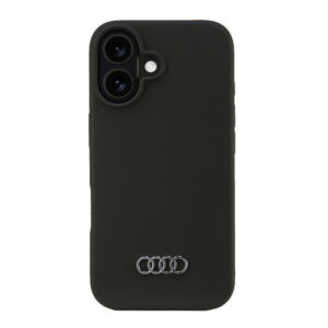 Audi silikoninis dėklas iPhone 16 6,1" – juodas