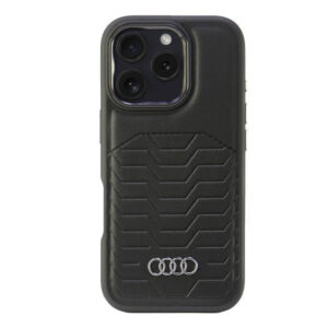 Audi MagSafe dėklas iPhone 16 Pro 6.3" – juodas