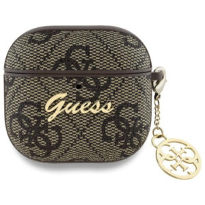 Guess GUA4G4GSMW AirPods 4 dėklas rudas 4G Charm Collection -- AirPods 4