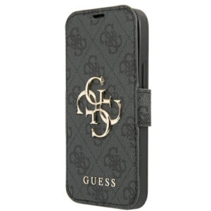Guess atverčiamas dėklas iPhone 13 Pro Max – pilkas