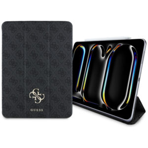 Guess GUFC11PM24PS4SGK iPad Pro 11" 2024 juoda/juoda magnetinė 4G Didelis logotipas
