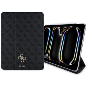 Guess GUFC13PM24PS4SGK iPad Pro 13" 2024 juoda/juoda magnetinė 4G Didelis logotipas