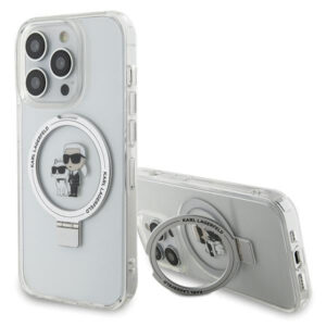 Karl Lagerfeld MagSafe dėklas iPhone 15 Pro – baltas