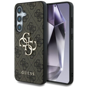Guess Big 4G dėklas Samsung Galaxy S25+ – rudas