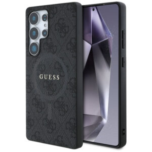 Guess odinis MagSafe dėklas Galaxy S25 Ultra – juodas