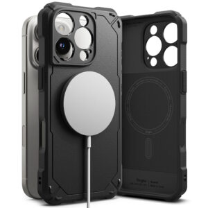 Ringke Rugged Gear MagSafe dėklas iPhone 16 Pro – juodas -- iPhone 16 Pro
