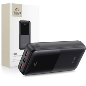 Tech-Protect Išorinė baterija PB02 20000mAh 22.5W - juodas -- Powerbanks