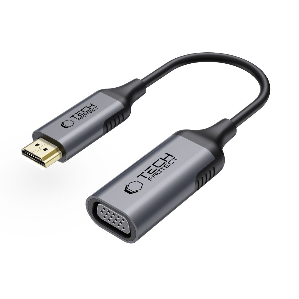 Tech-Protect UltraBoost HDMI / VGA FULL HD 60 Hz adapteris - juodas -- USB Adapters